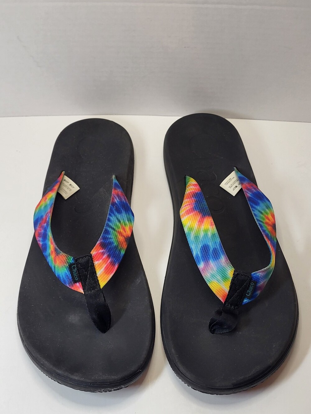 Chaco Chillos Tie Dye Flip Flops Men's Size 11 Lightweight Comfort Sandals Pride